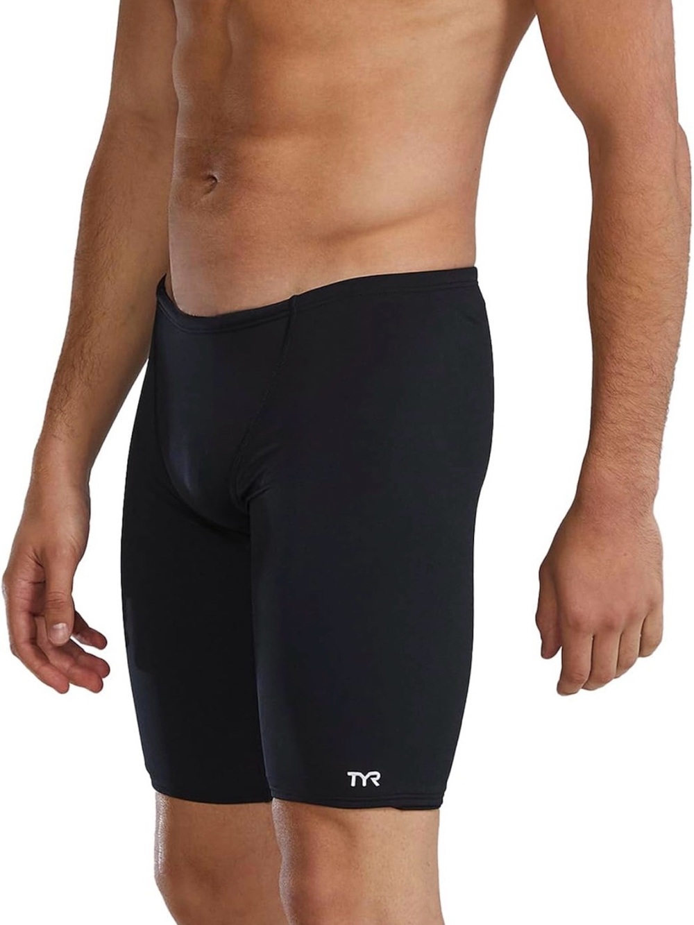 TYR Black Men's Competitive Jammer Swim Trunks
